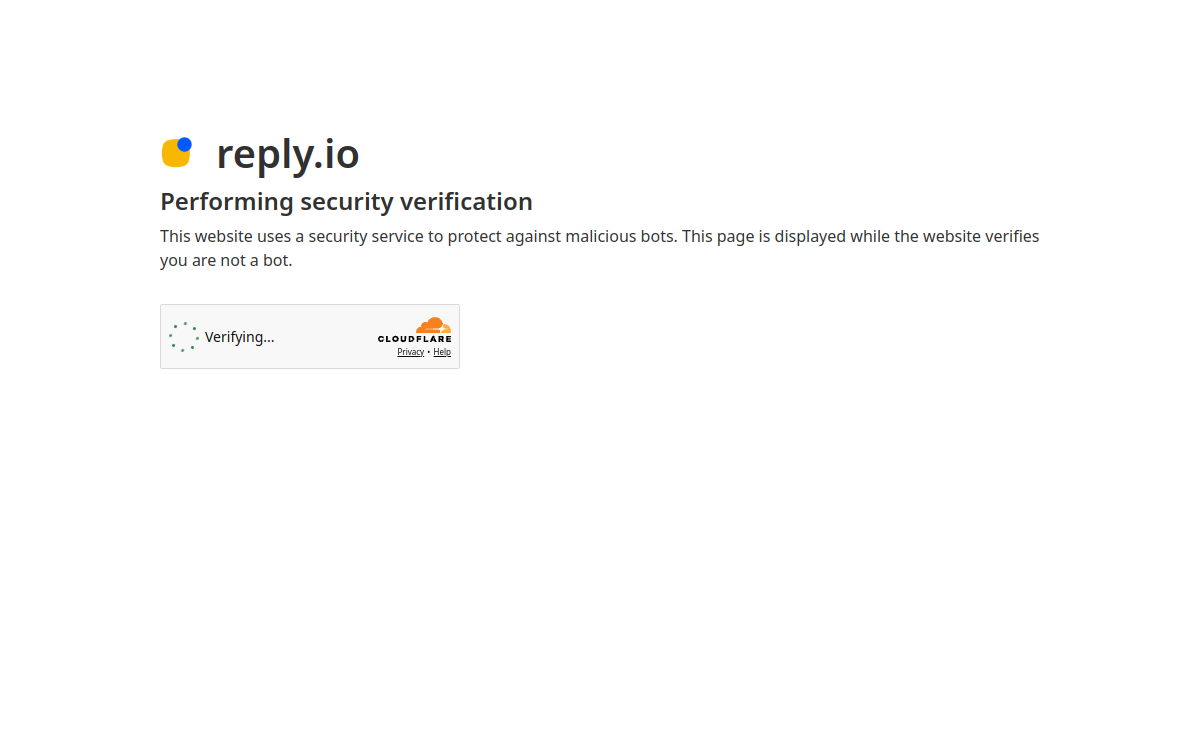 Screenshot di Reply.io