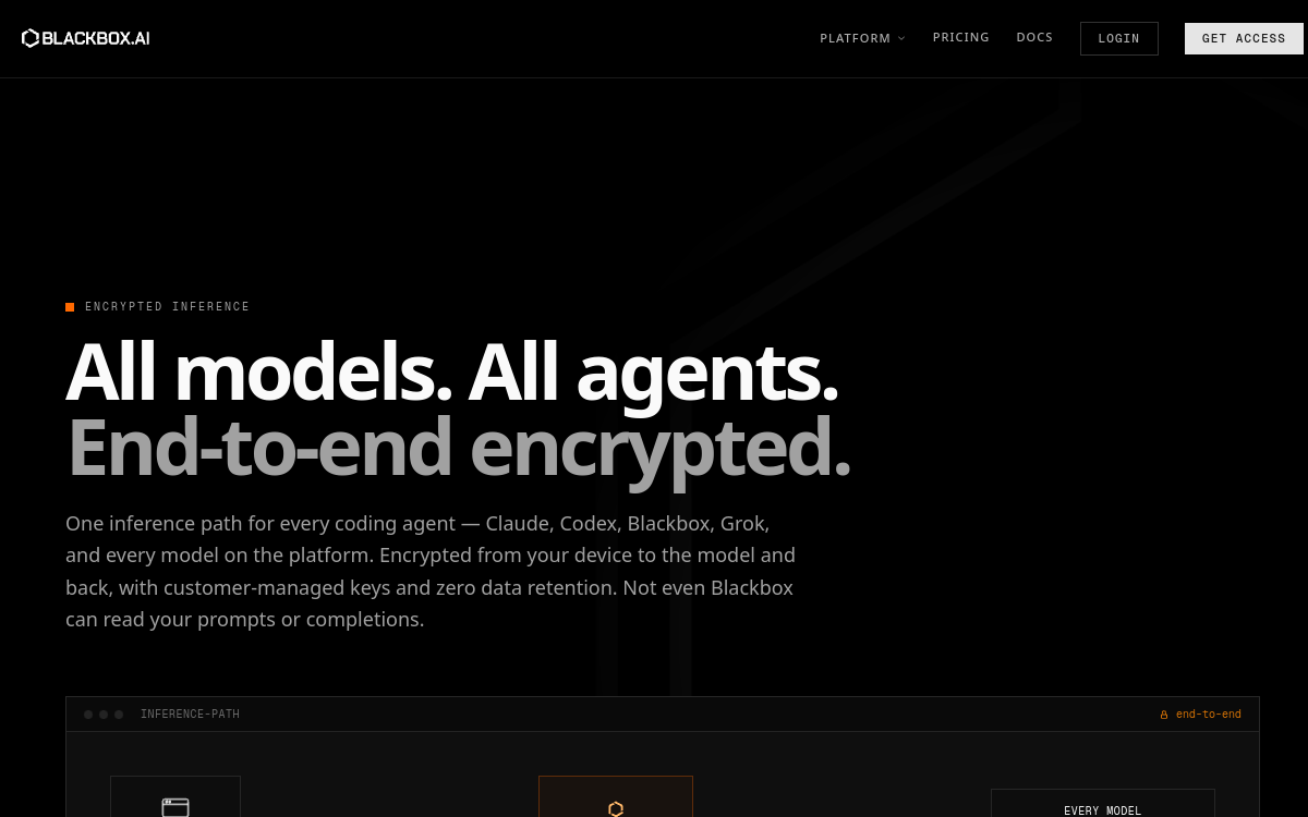 Screenshot di BlackBox AI