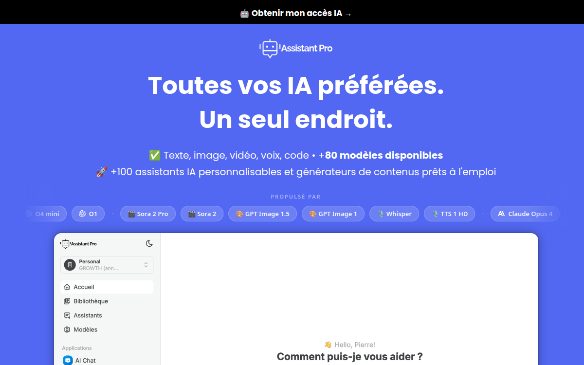 Screenshot di AssistantPro