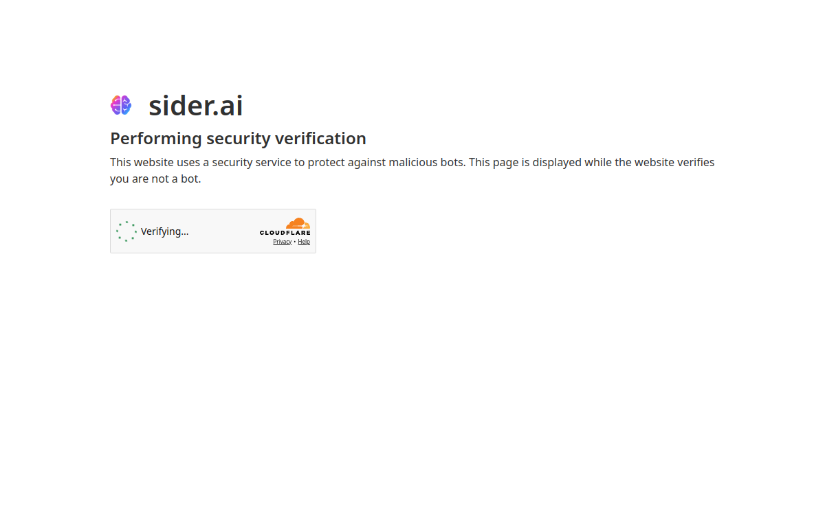Screenshot di sider.ai