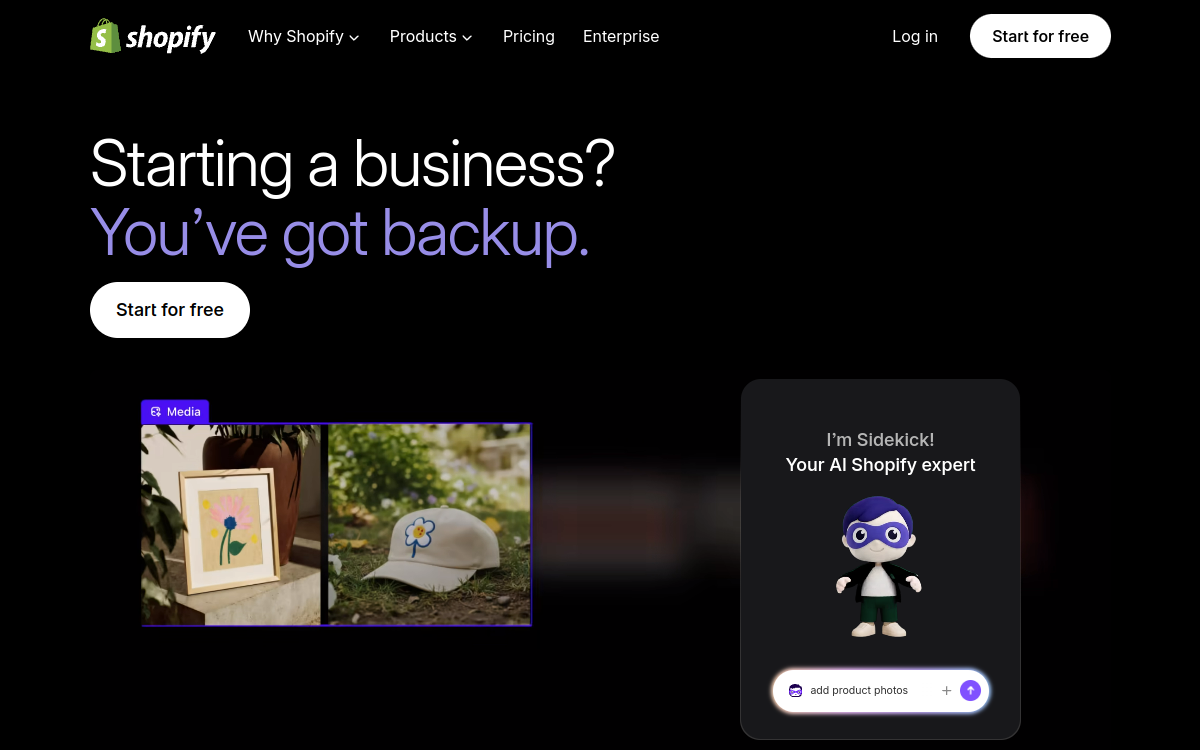 Screenshot di Magic by Shopify