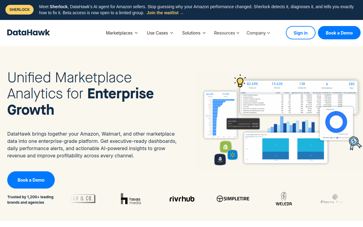 Screenshot di DataHawk