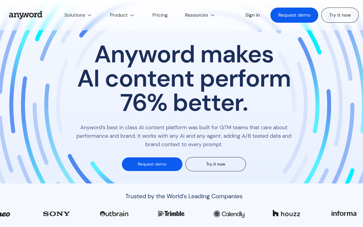 Screenshot di Anyword