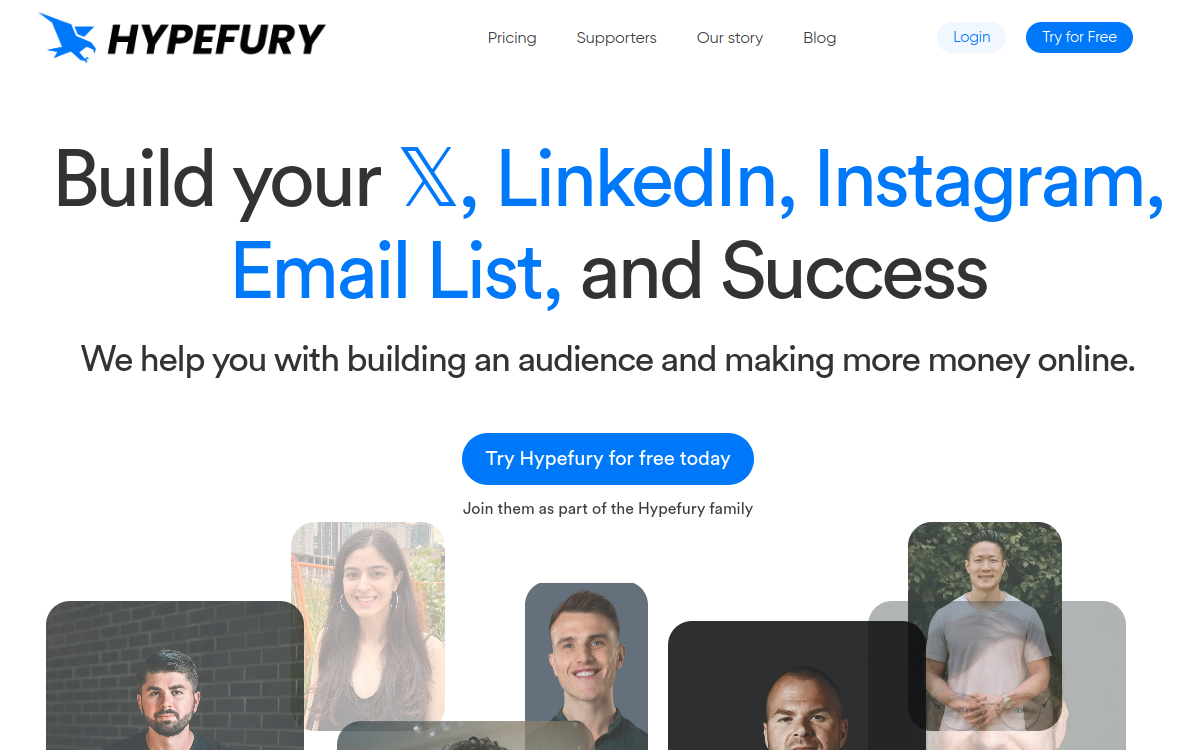 Screenshot di Hypefury AI