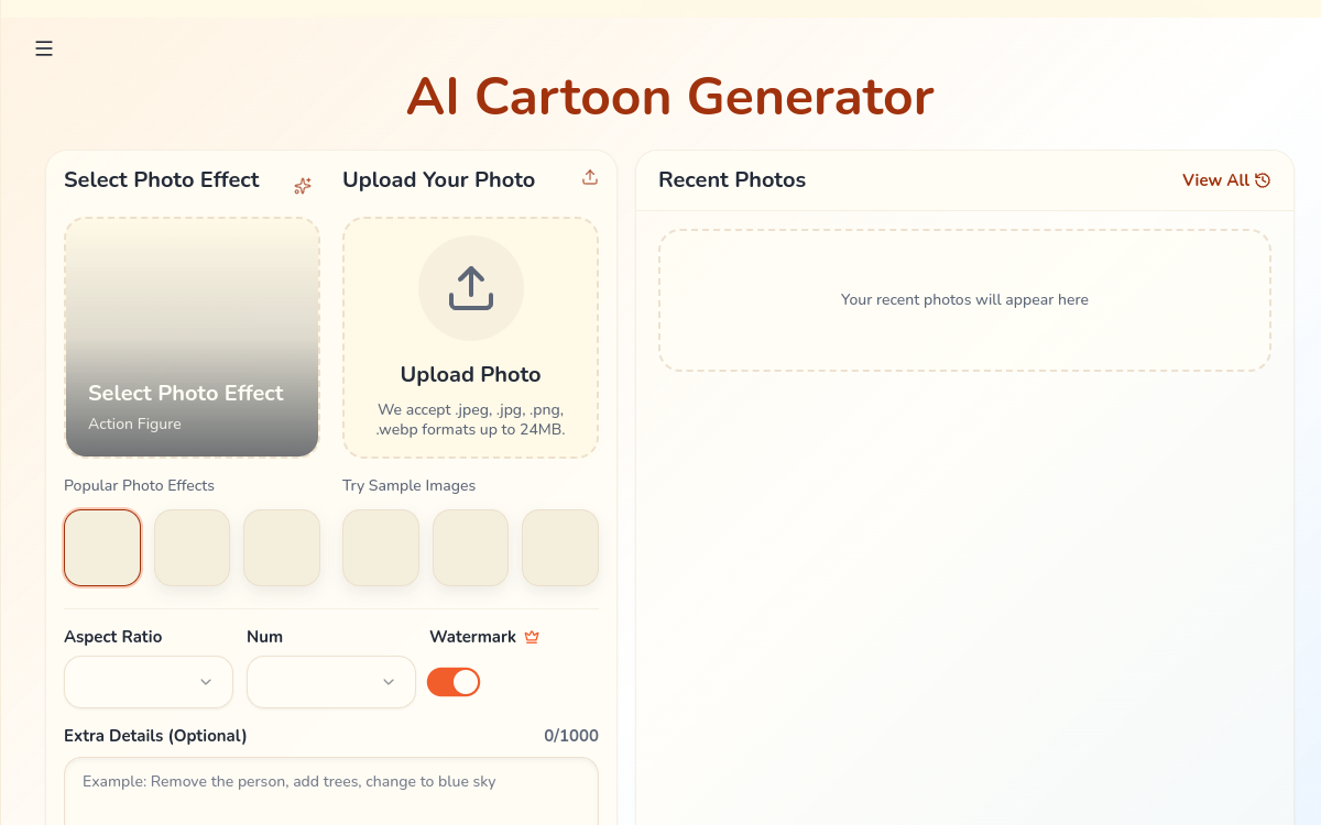 Screenshot di Cartoonize AI