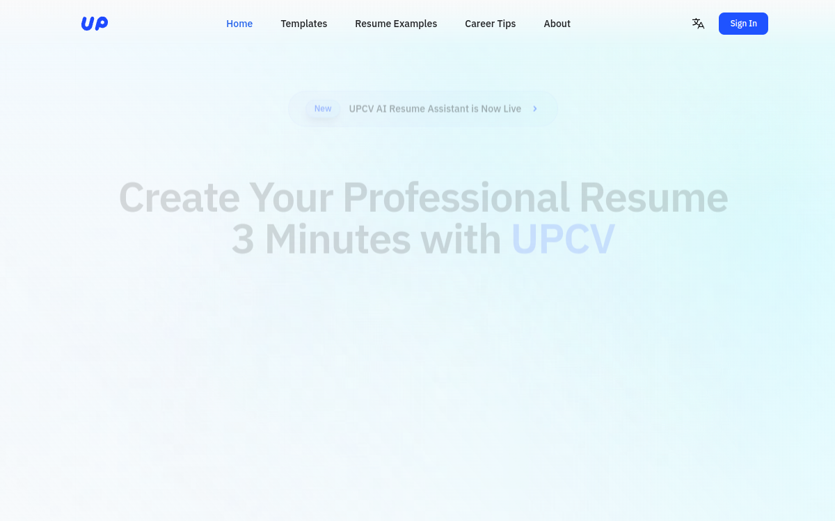 Screenshot di UPCV