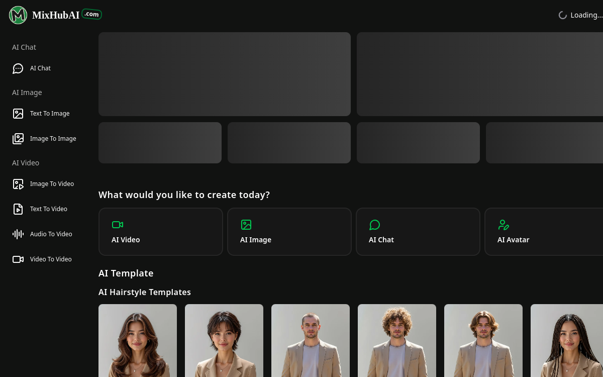 Screenshot di MixHub AI