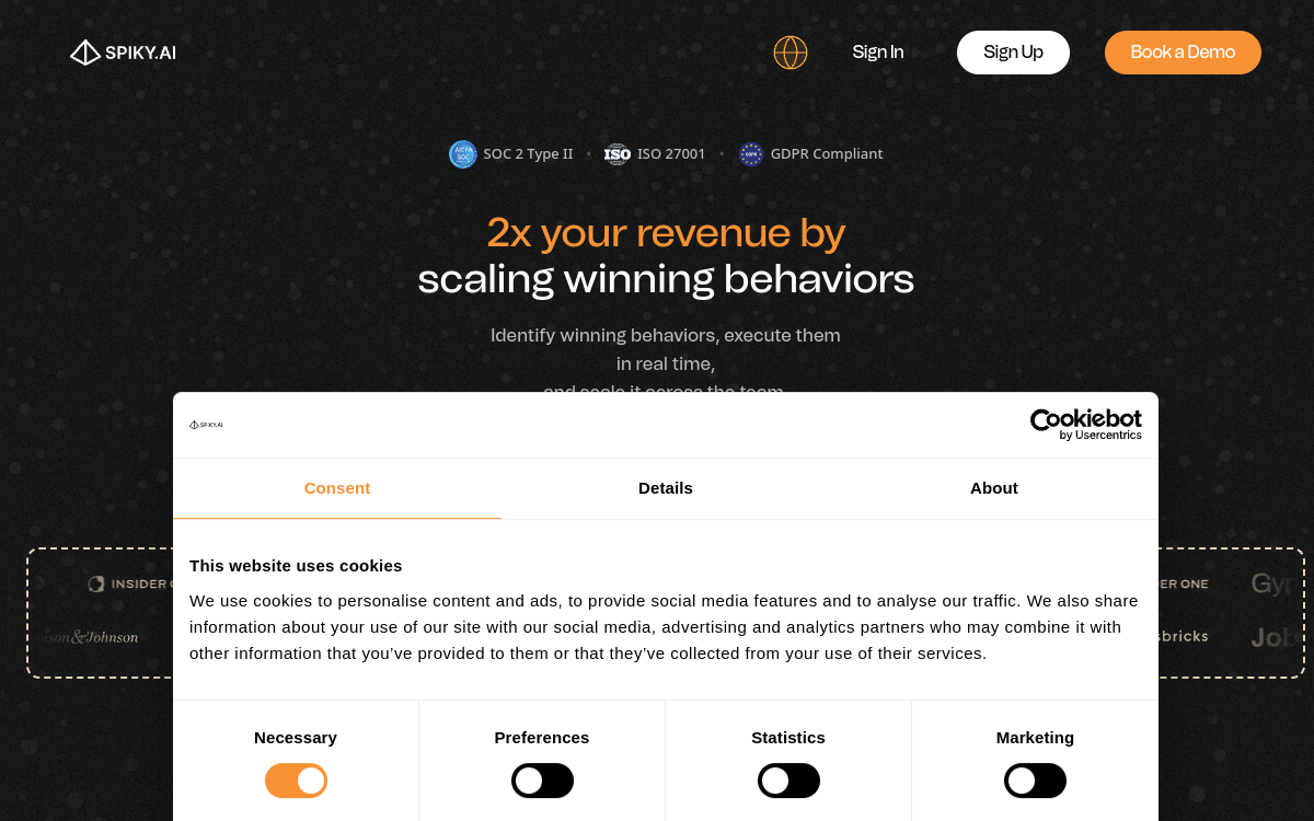 Screenshot di Spiky.ai