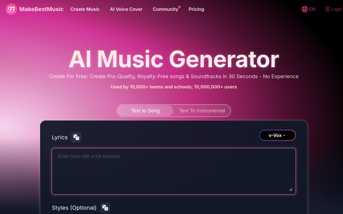 Screenshot di MakeBestMusic