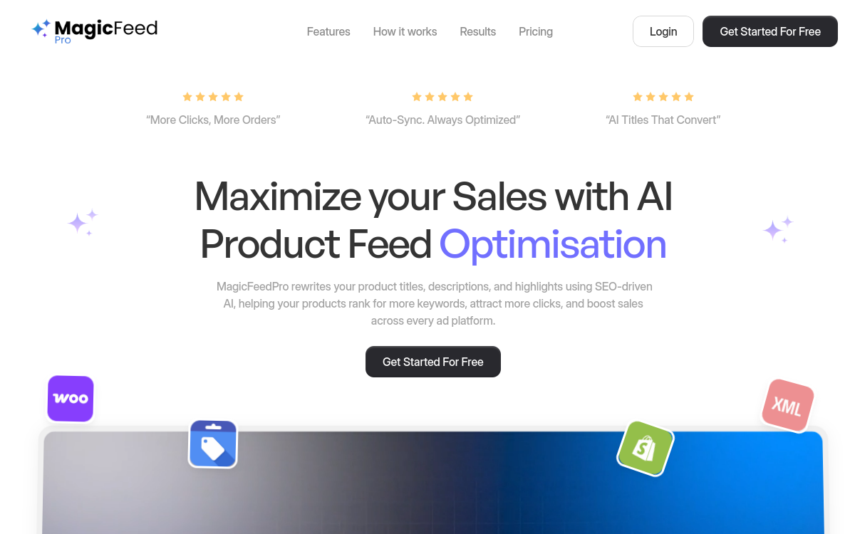 Screenshot di MagicFeedPro
