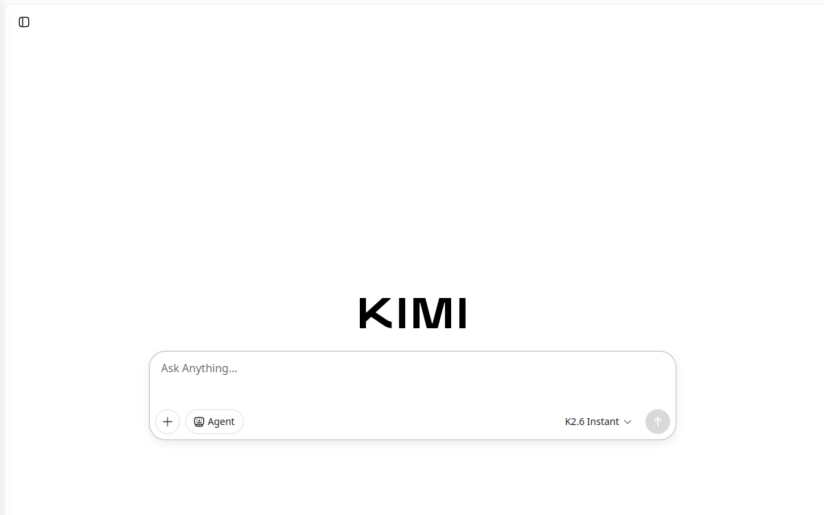Screenshot di Kimi