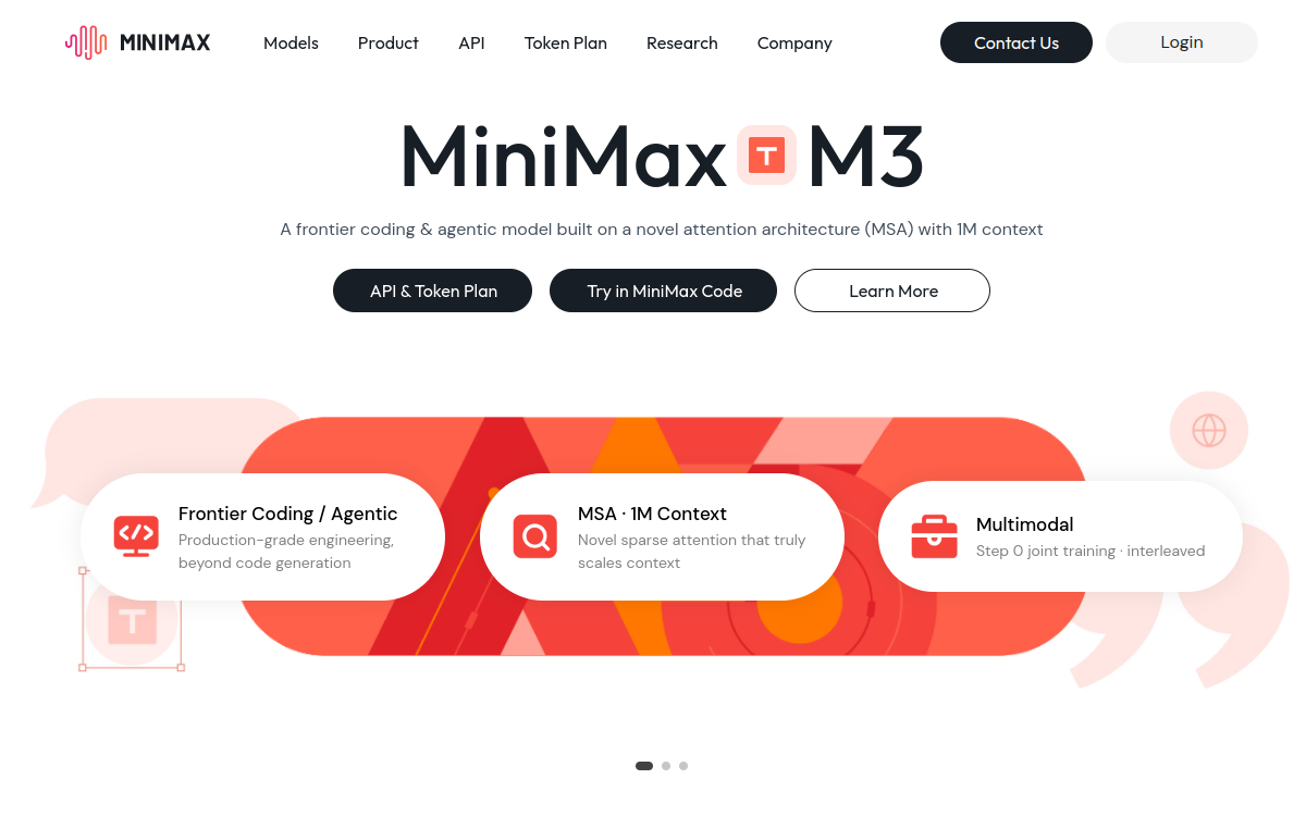 Screenshot di MiniMax
