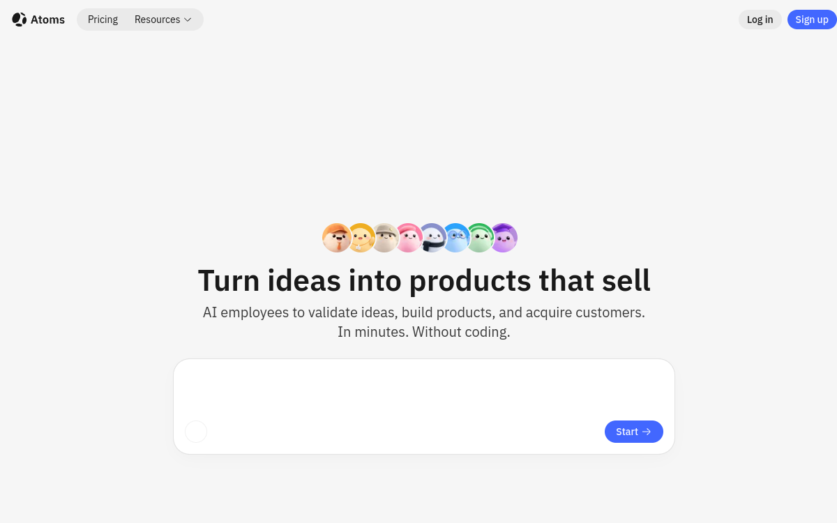 Screenshot di Atoms