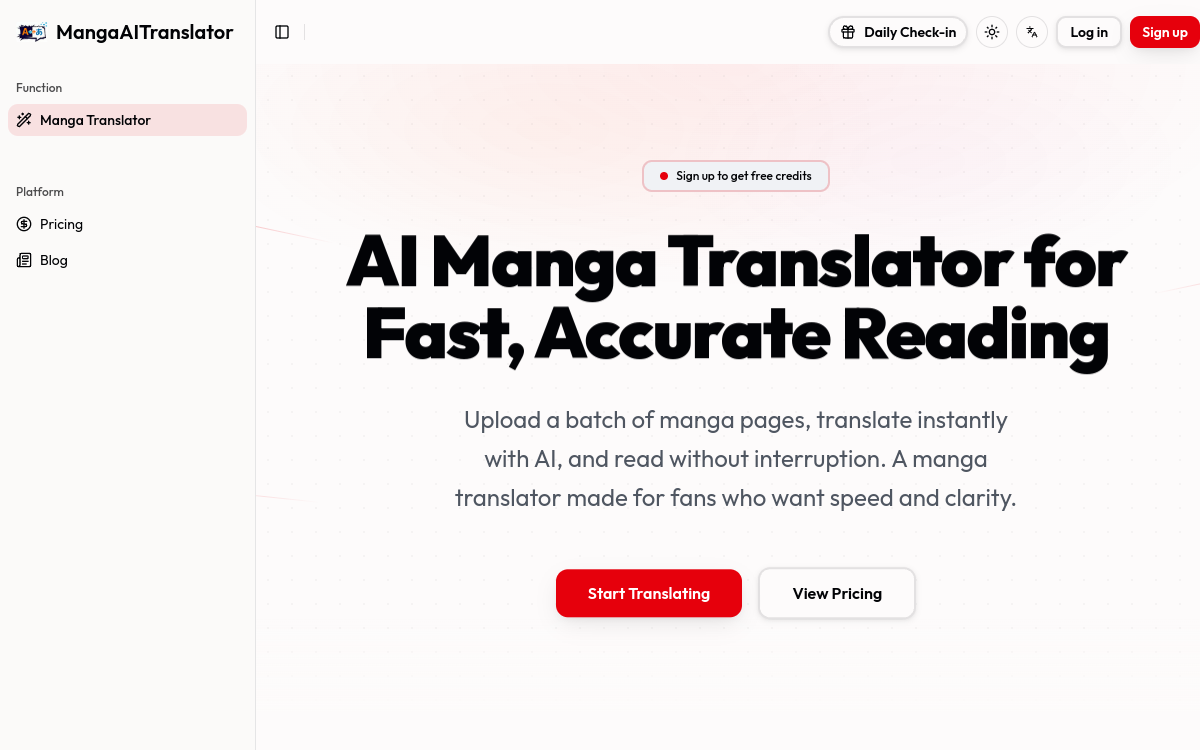 Screenshot di MangaAITranslator