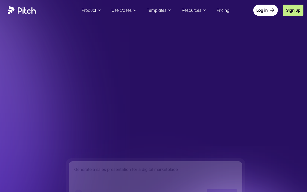 Screenshot di Pitch