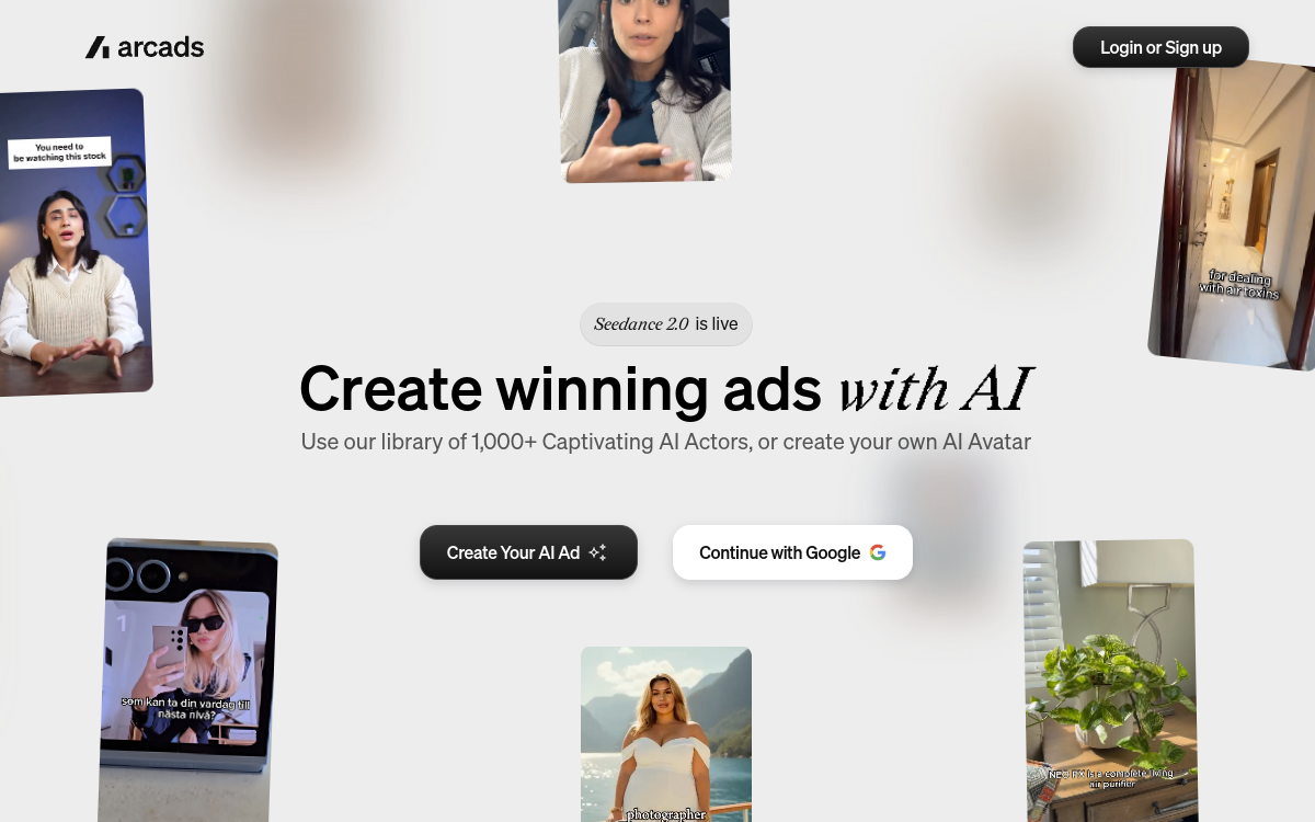 Screenshot di Arcads