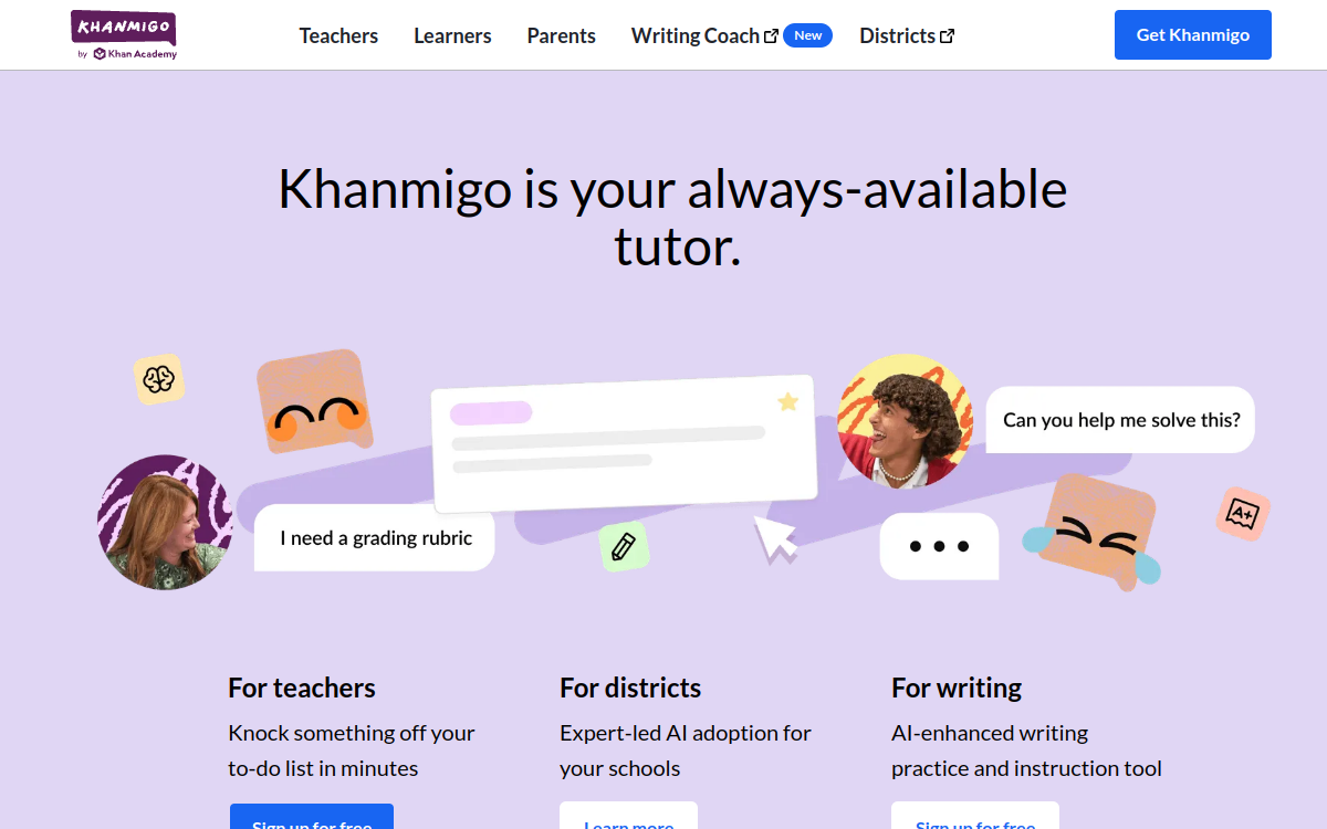 Screenshot di Khanmigo