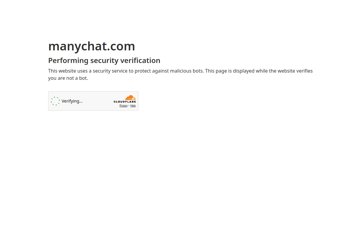 Screenshot di ManyChat