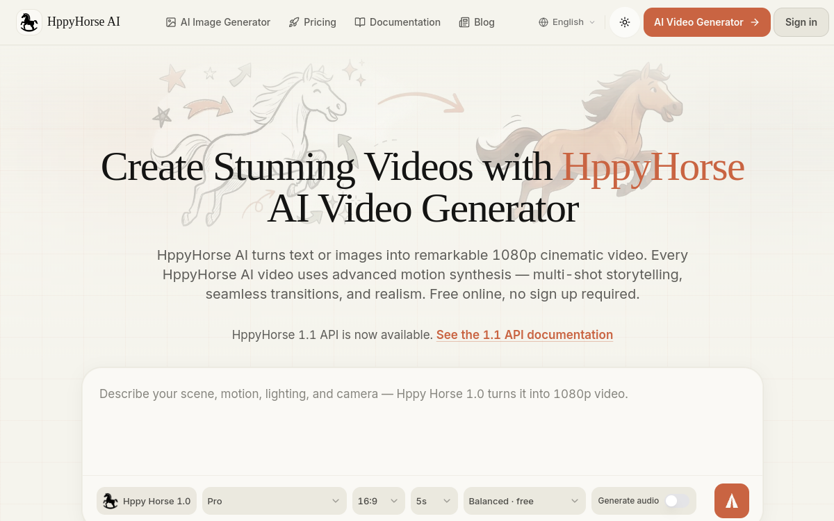 Screenshot di HappyHorse
