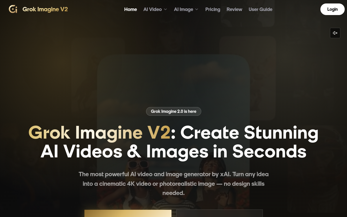 Screenshot di Grok Imagine 2