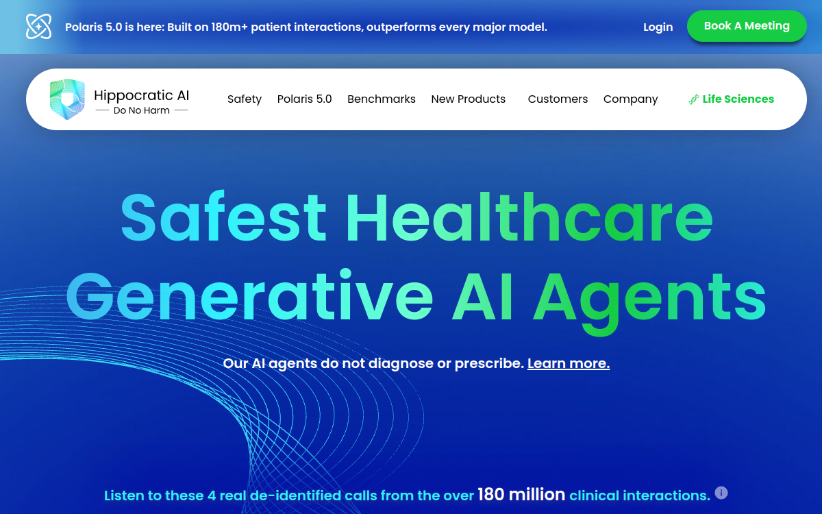 Screenshot di Hippocratic AI