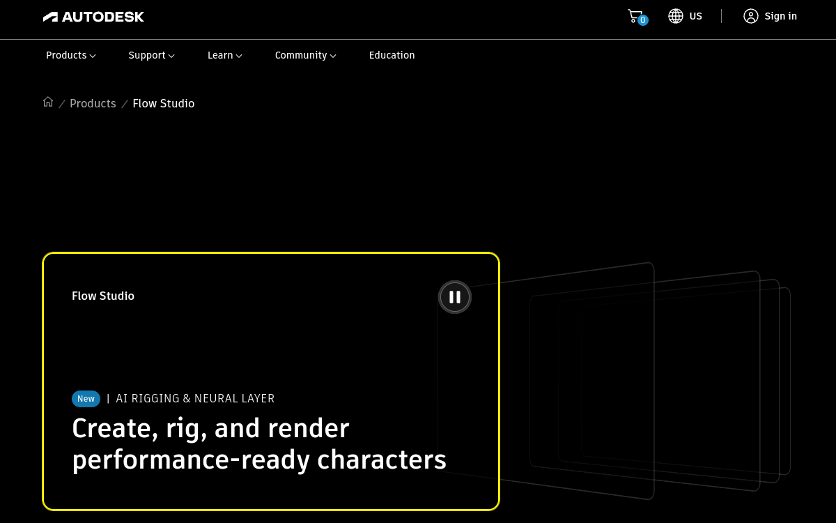 Screenshot di Autodesk Flow Studio