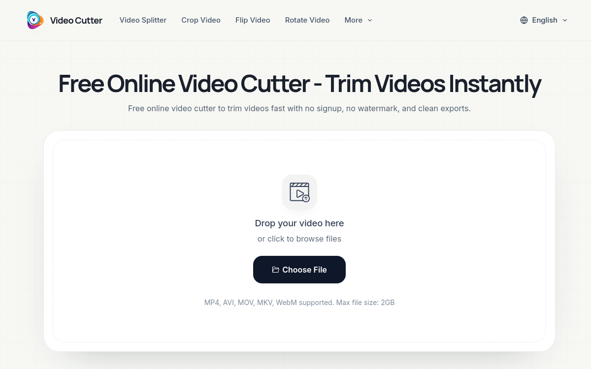 Screenshot di Video Cutter