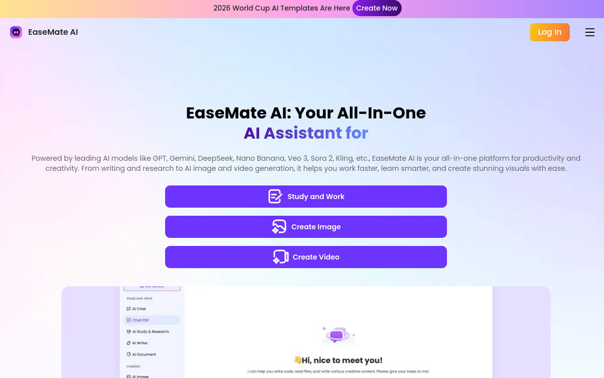 Screenshot di EaseMate AI