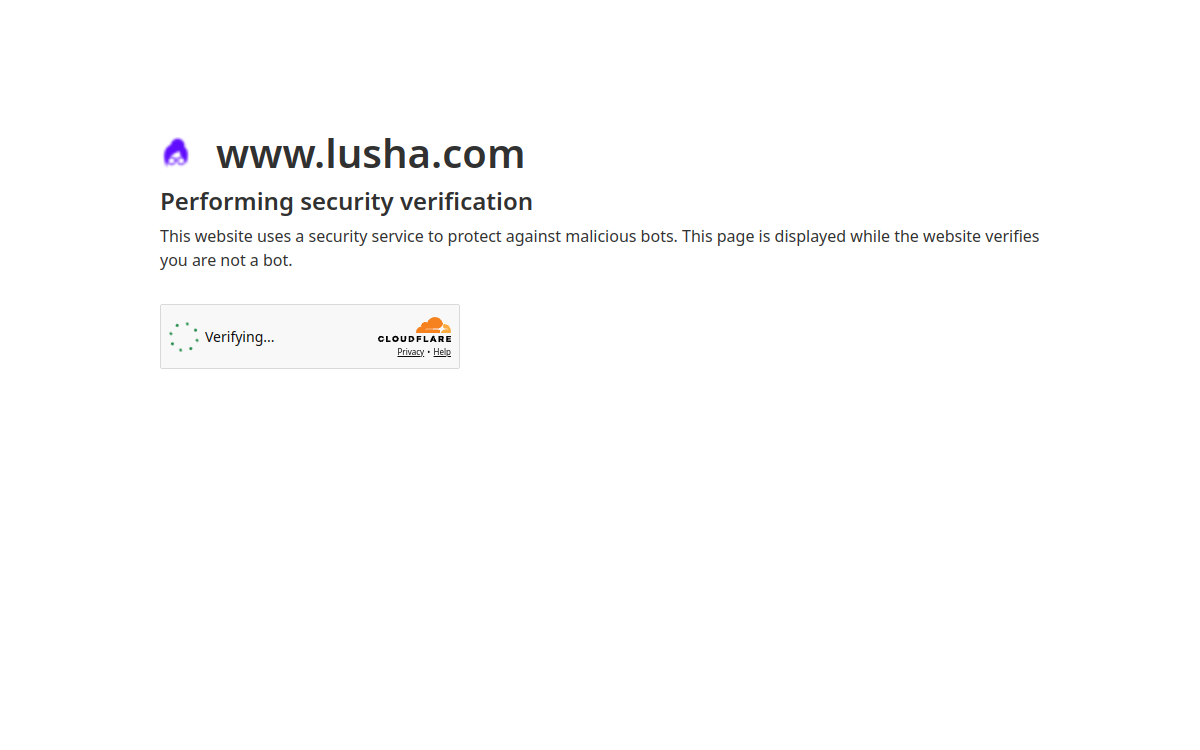 Screenshot di Lusha