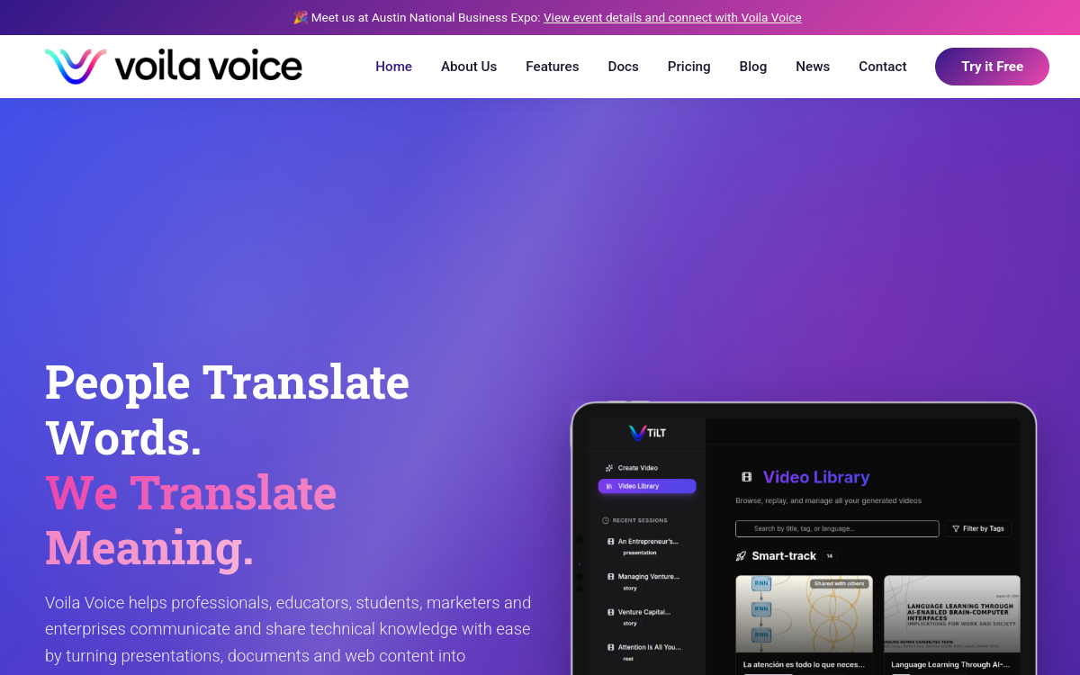 Screenshot di Voila Voice