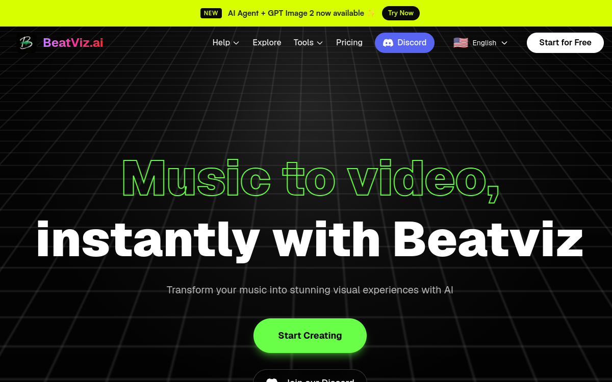 Screenshot di BeatViz AI