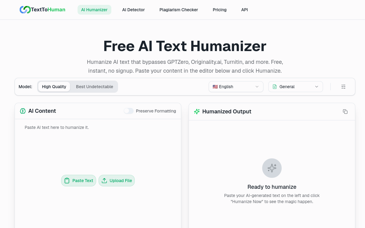 Screenshot di TextToHuman