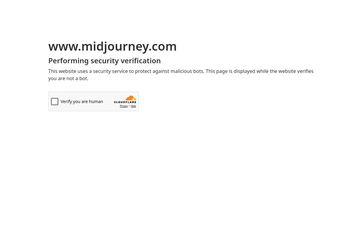 Screenshot di Midjourney