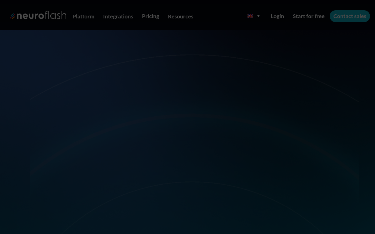 Screenshot di Neuroflash