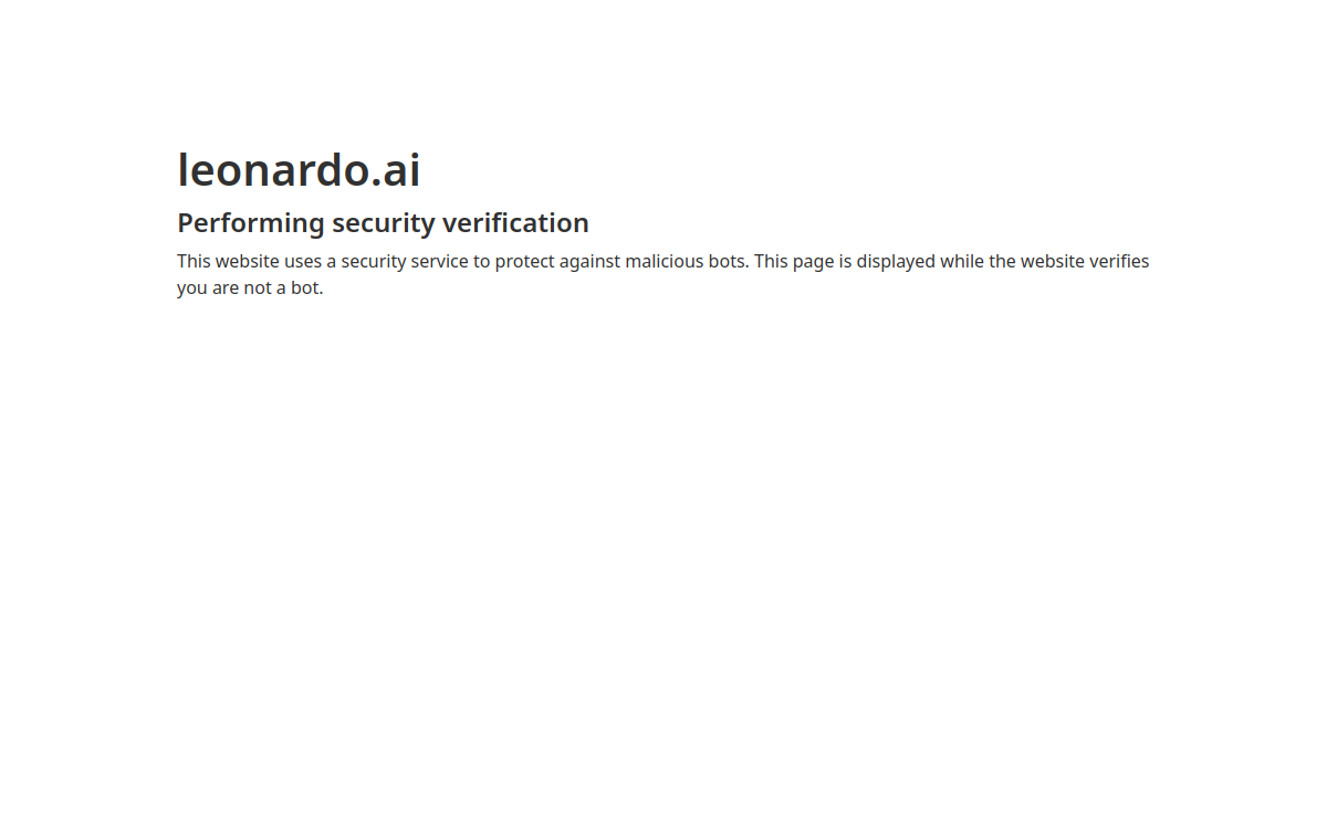 Screenshot di Leonardo AI