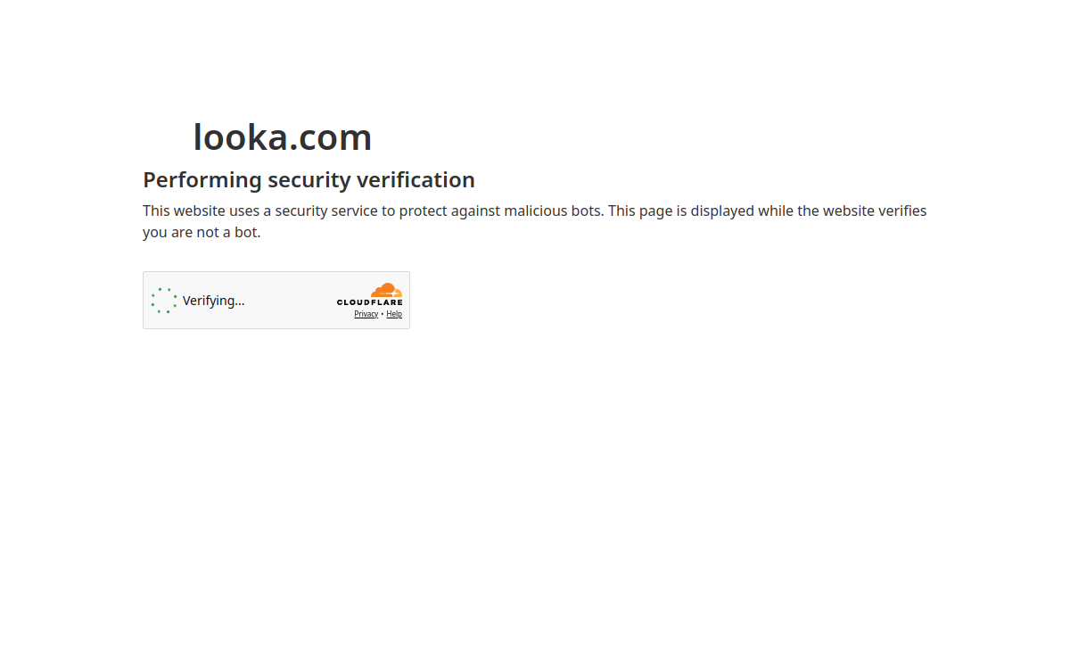 Screenshot di Looka