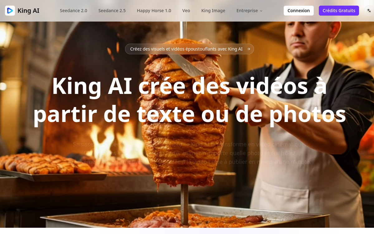 Screenshot di King AI