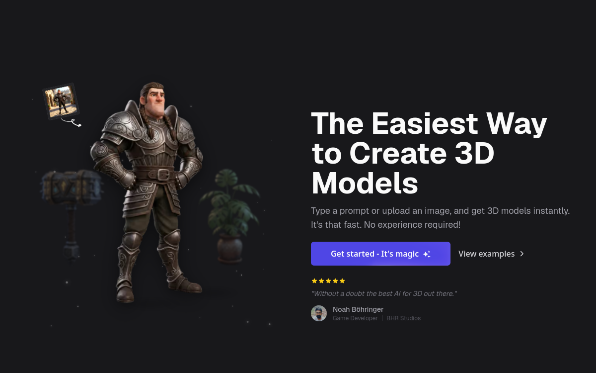 Screenshot di 3D AI Studio