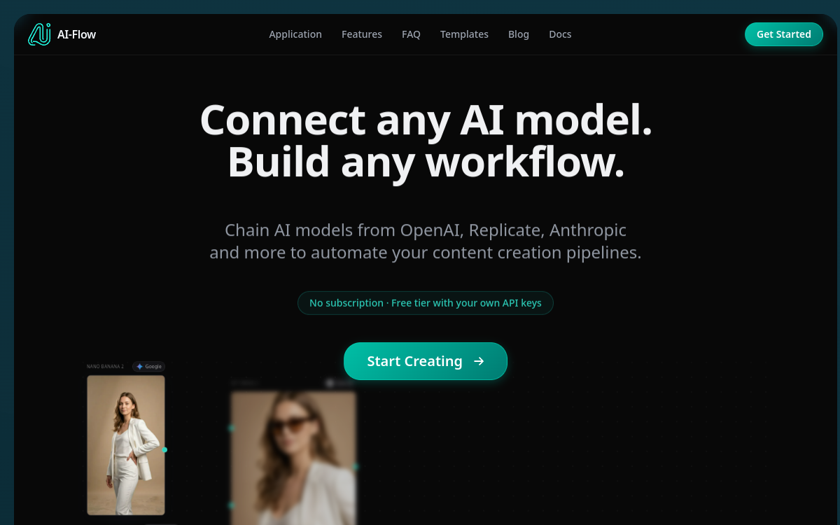 Screenshot di AI-Flow