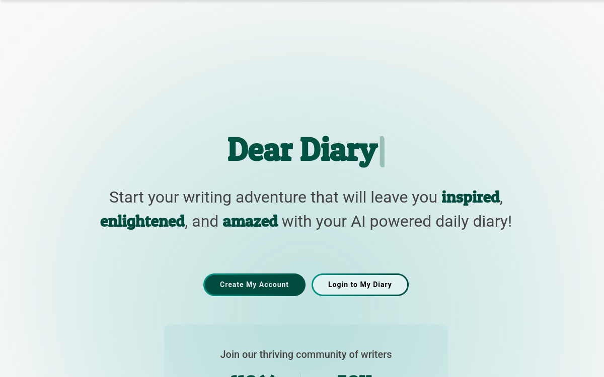 Screenshot di AI Diary