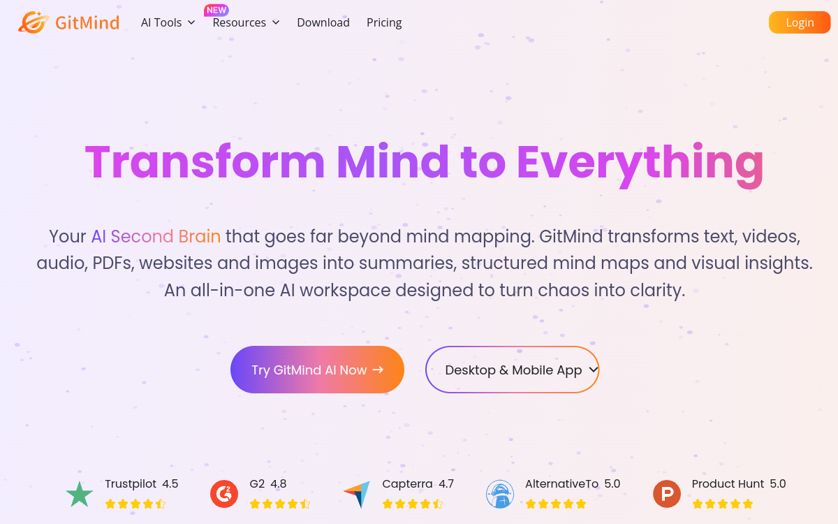 Screenshot di GitMind