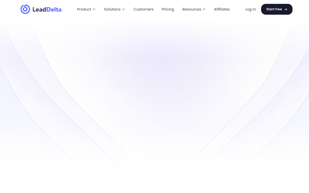 Screenshot di LeadDelta