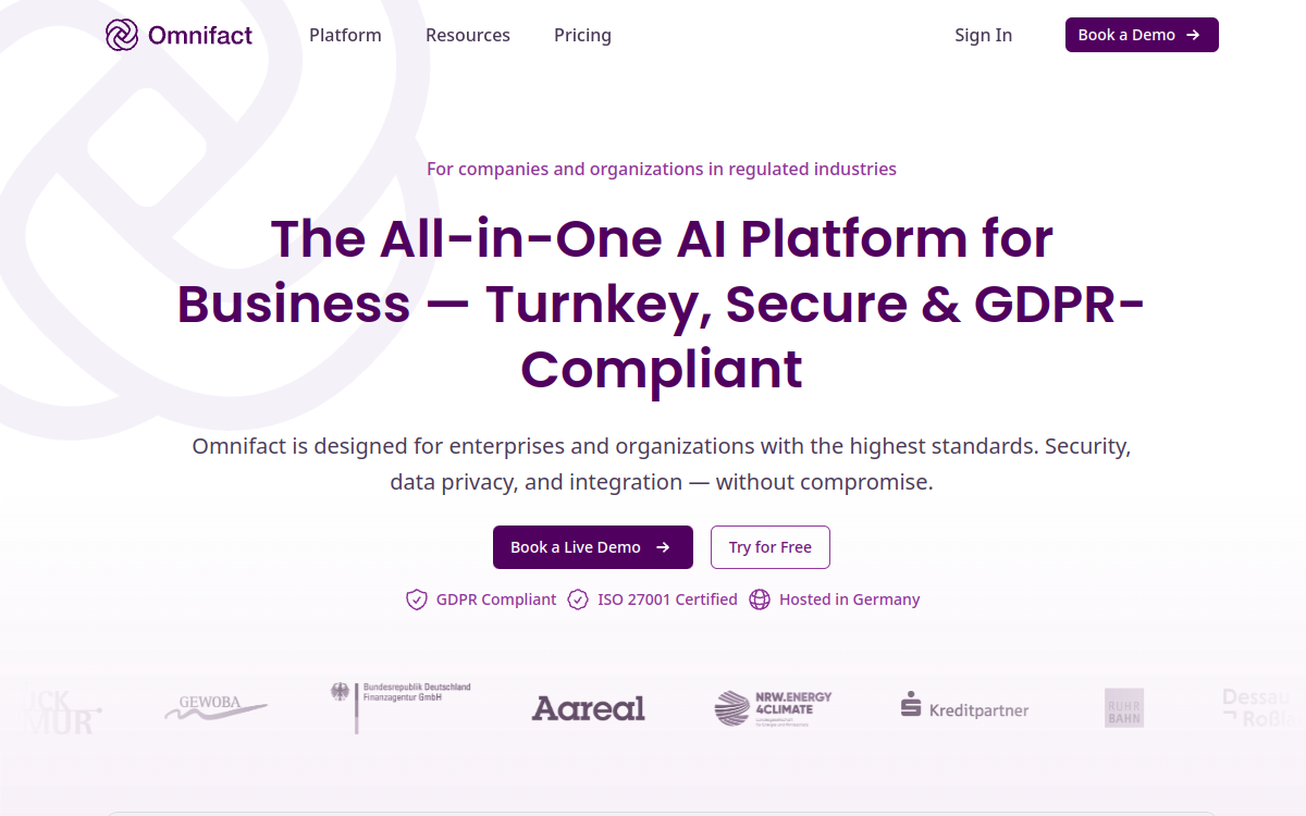 Screenshot di Omnifact