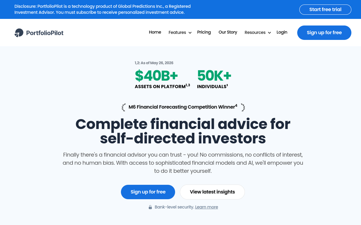 Screenshot di PortfolioPilot