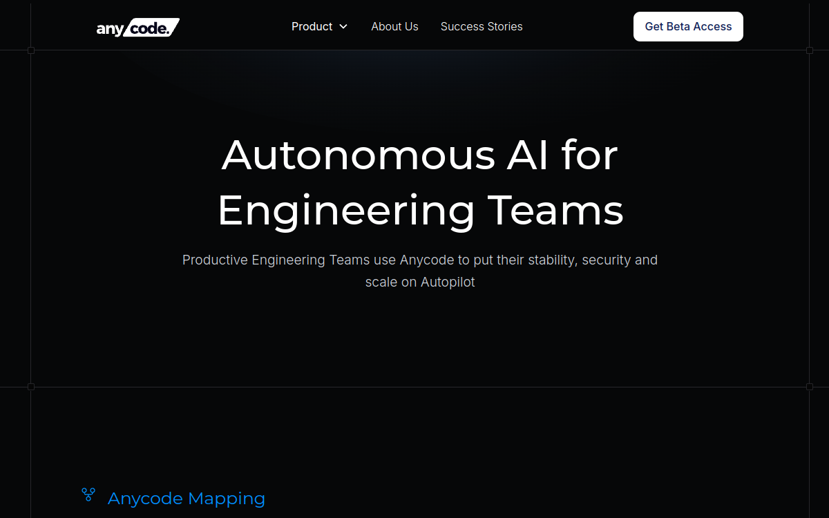 Screenshot di AnyCode AI