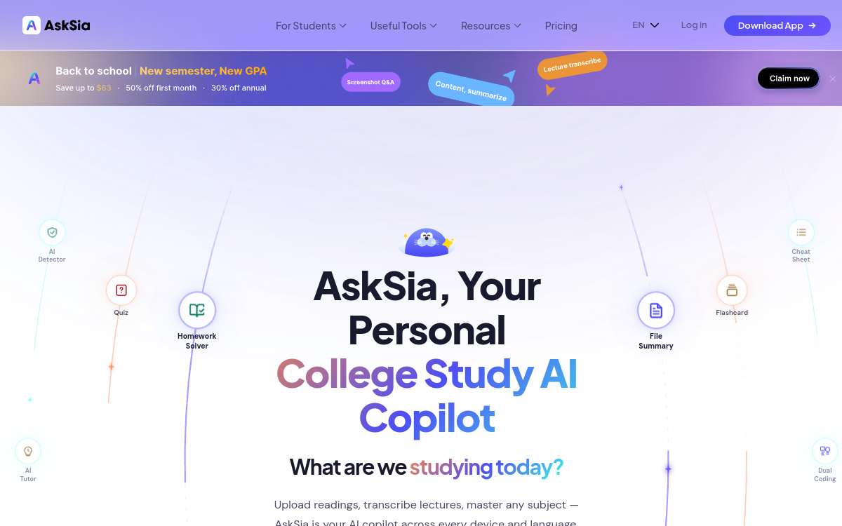 Screenshot di AskSia