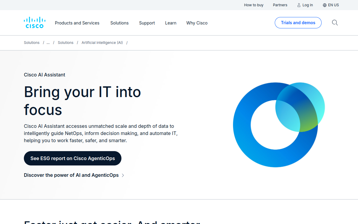 Screenshot di Cisco AI Assistant