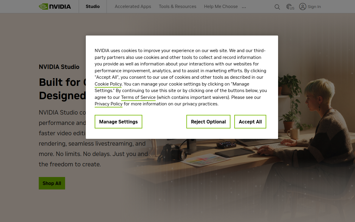 Screenshot di NVIDIA Canvas
