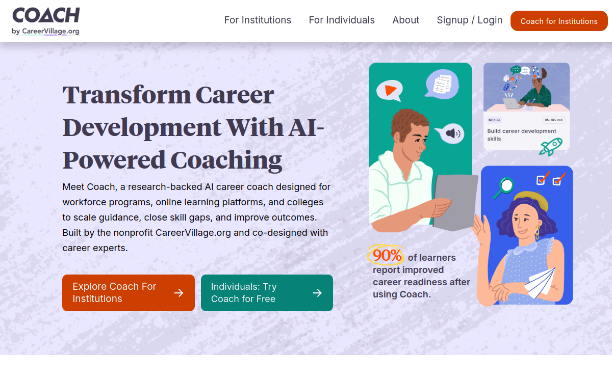 Screenshot di COACH by CareerVillage