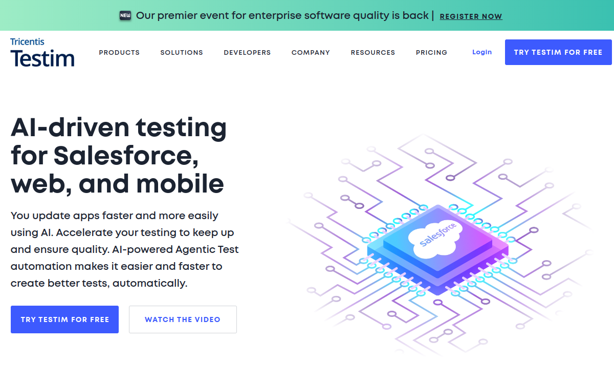 Screenshot di Testim